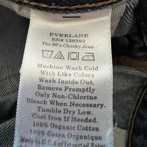 NWT Everlane The 90s Cheeky Jean Ankle High Rise Button Fly Women's size 32 - Picture 9 of 12